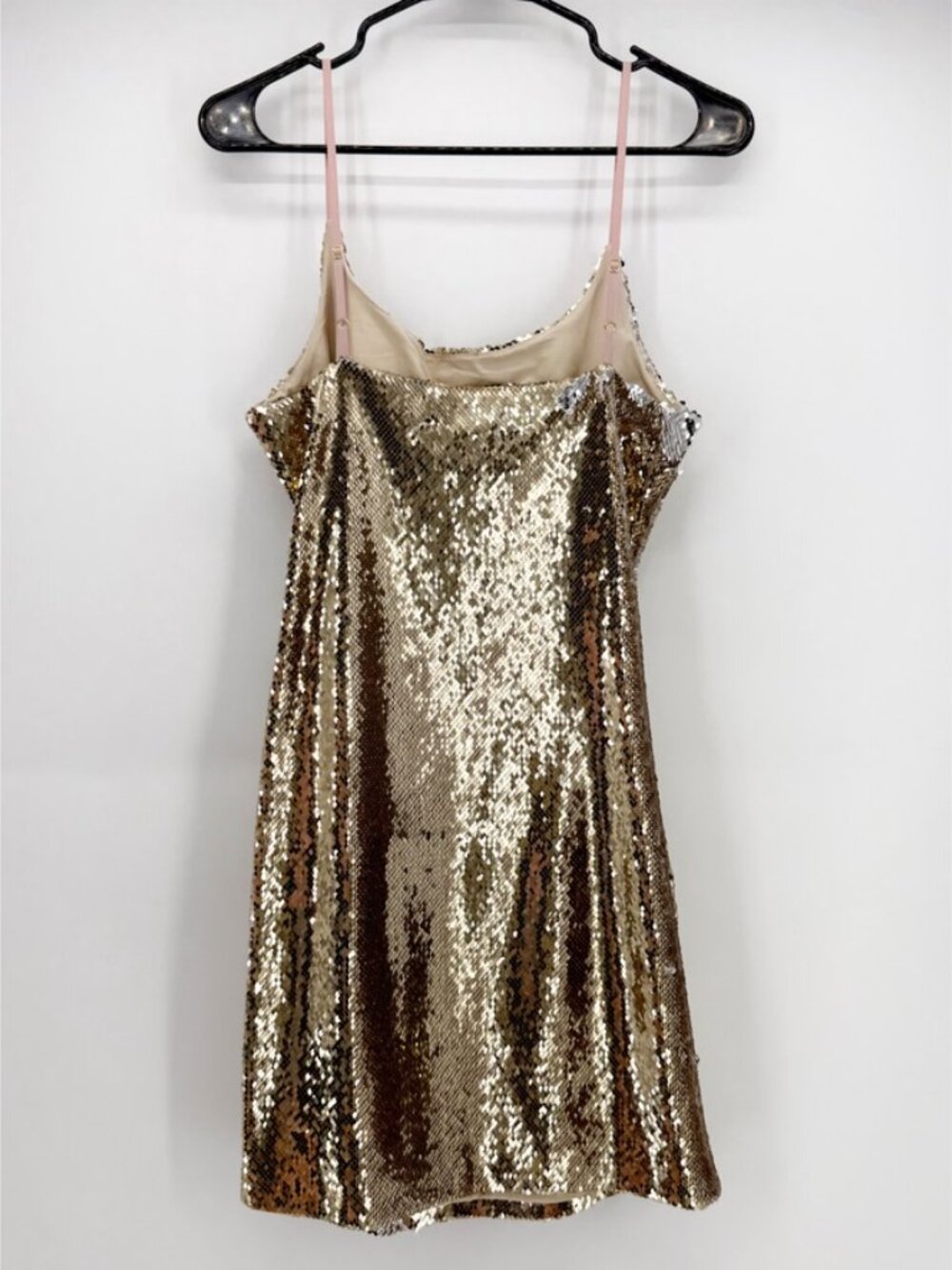 Charlotte Eskildsen Designers Remix Evie Gold Mini Sequin Dress 38 EU / US 8 - Picture 3 of 6
